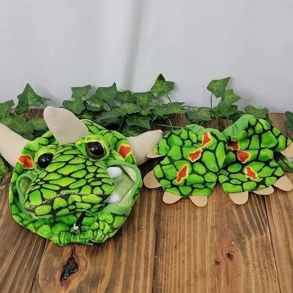 Underwraps. Kids Green Dragon Costume with Horns. Size 18-24 Months. EUC - Picture 4 of 7